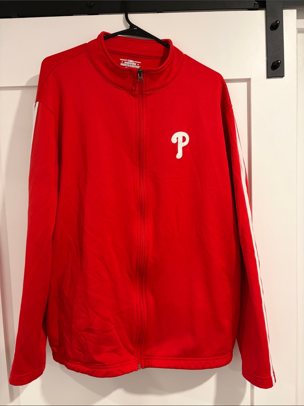 Philadelphia Phillies Red Zip-Front Athletic Jacket
